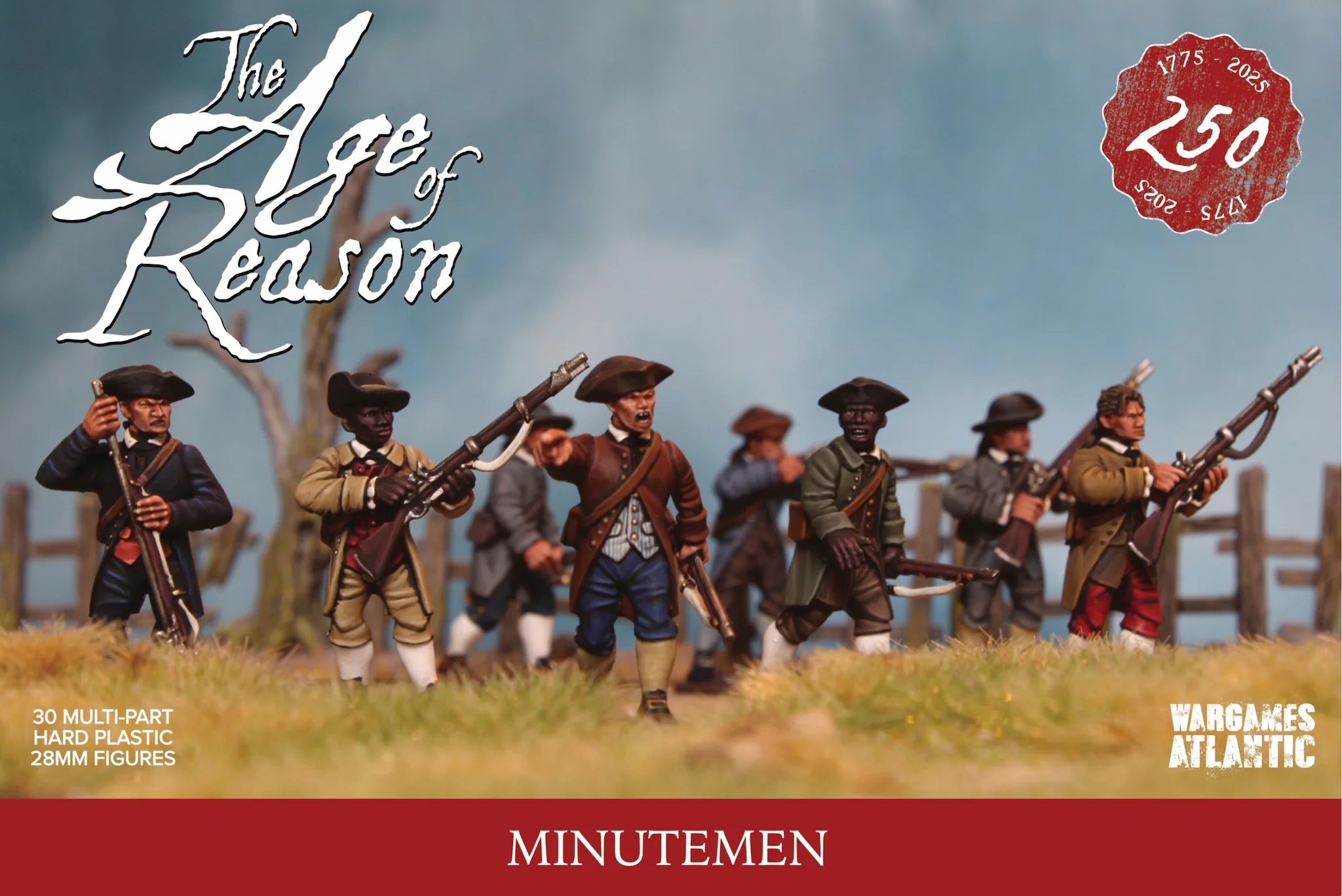 Wargames Atlantic Minutemen 28mm Plastic Figures