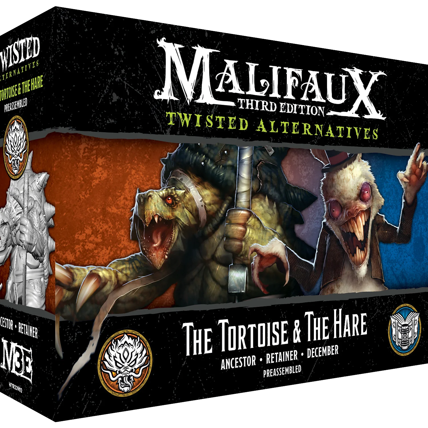 Malifaux (M3E) Twisted Alternatives “Tortoise & The Hare” Set, 32 mm Scale Model Plastic Figures
