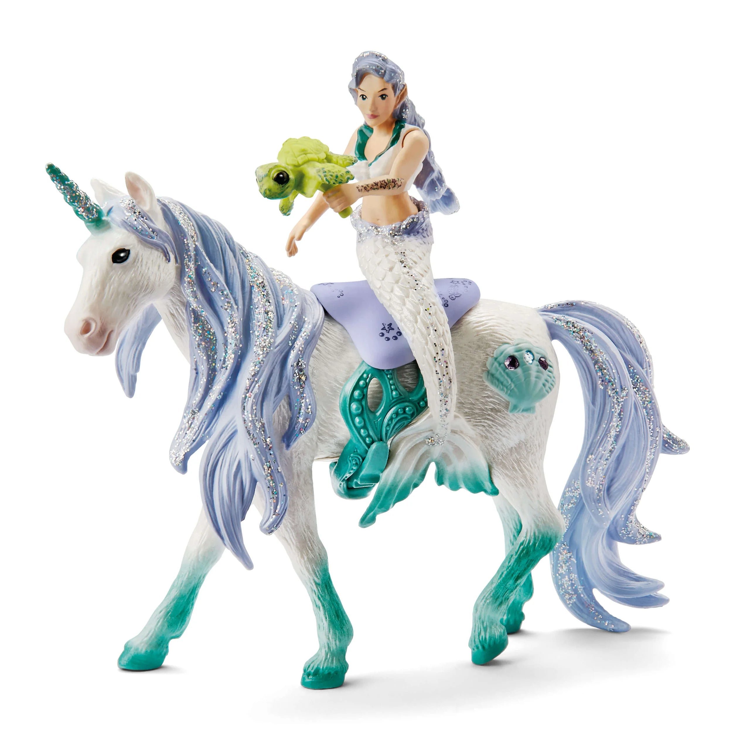 Schleich Mermaid Riding On Sea Unicorn Toy