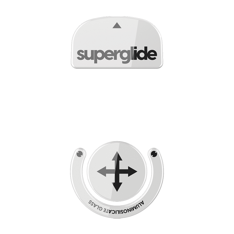Pulsar Super Glide Glass Skates For Logitech G Pro X Superlight [WHITE]