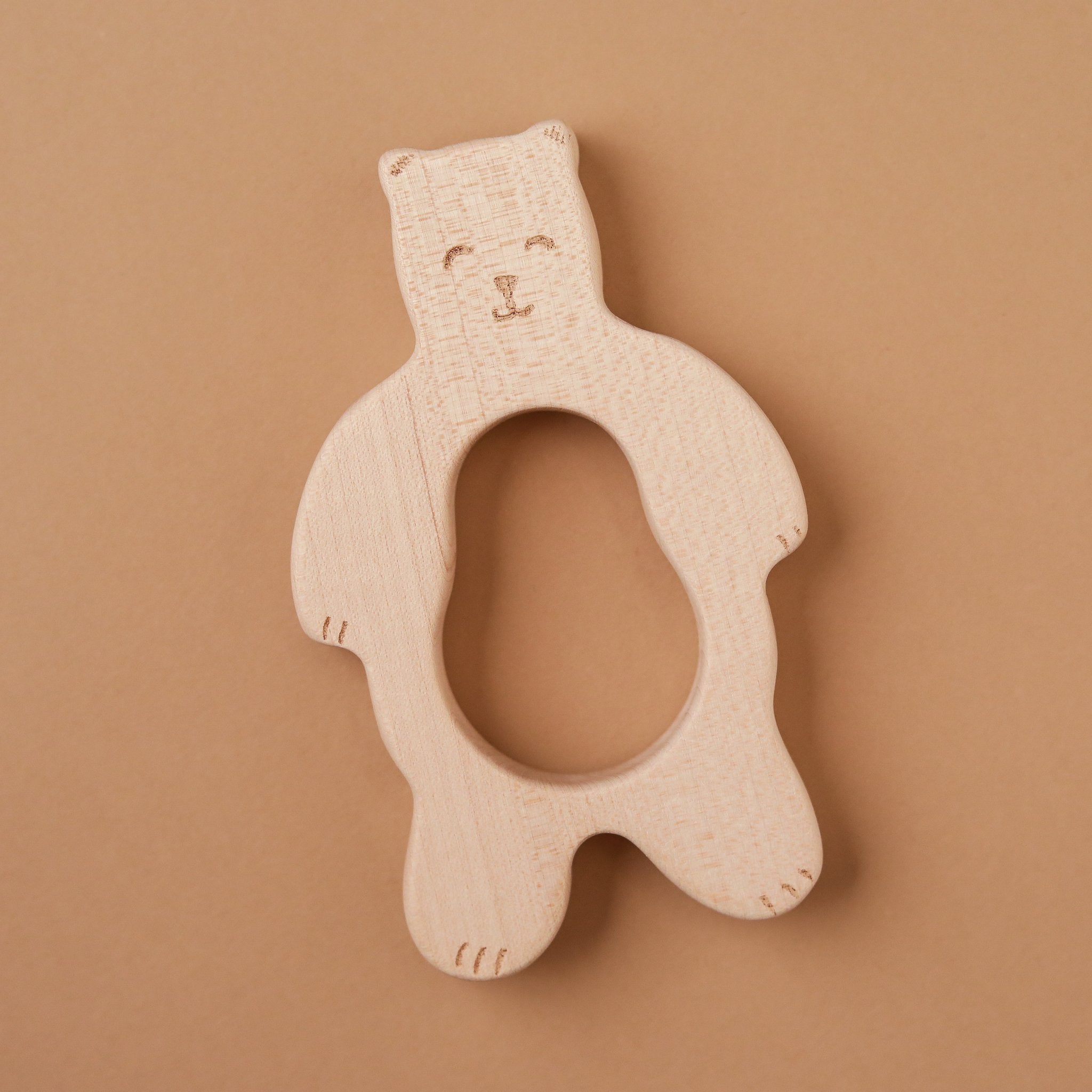 Wooden Bear Teether