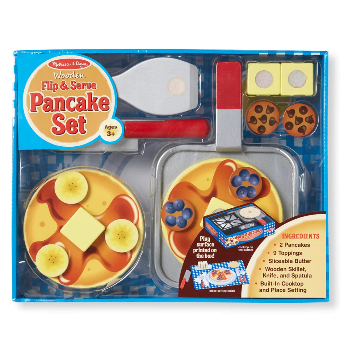 Melissa & Doug 9342 Wooden Flip & Serve Pancake Set