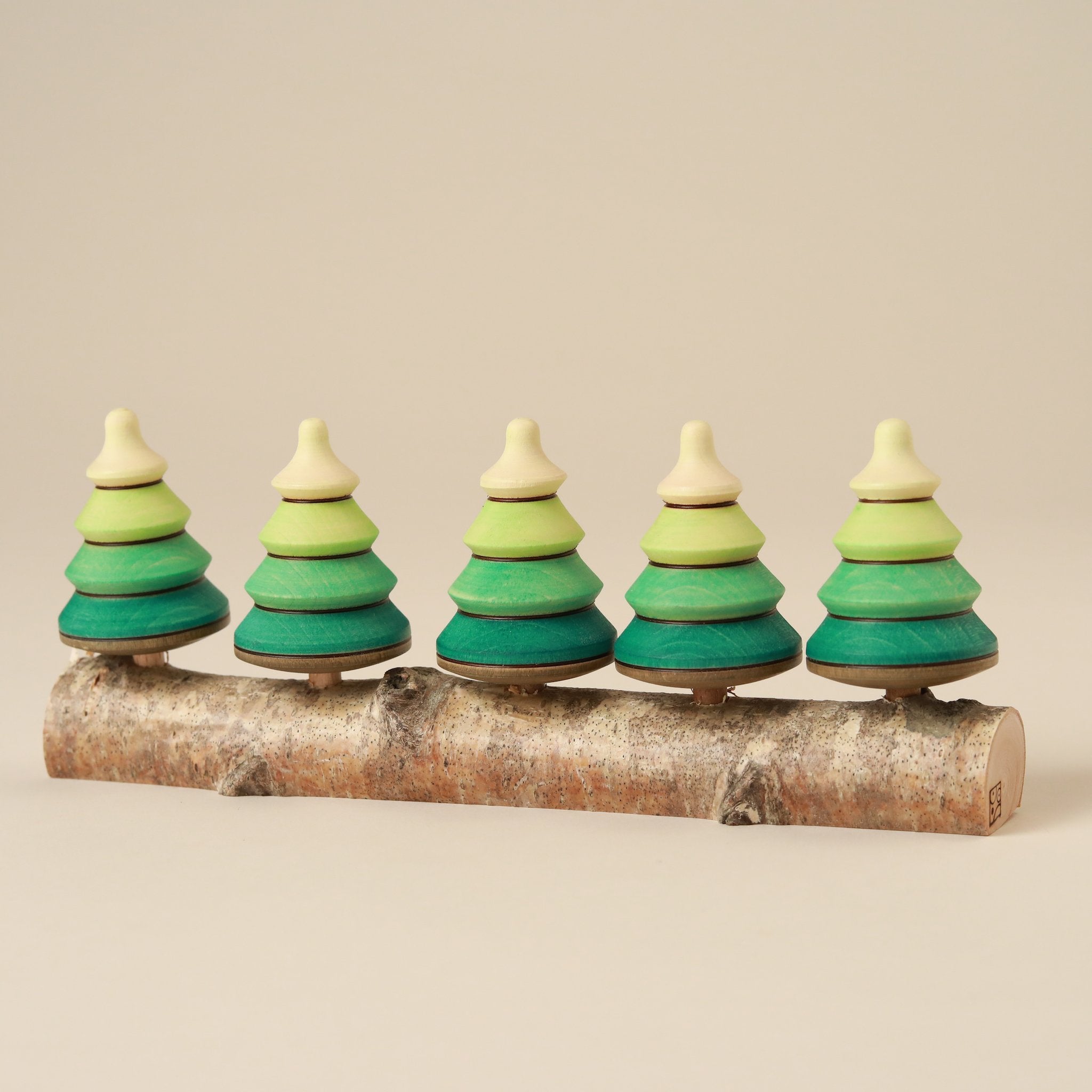Wooden Spinning Top Set | Forest