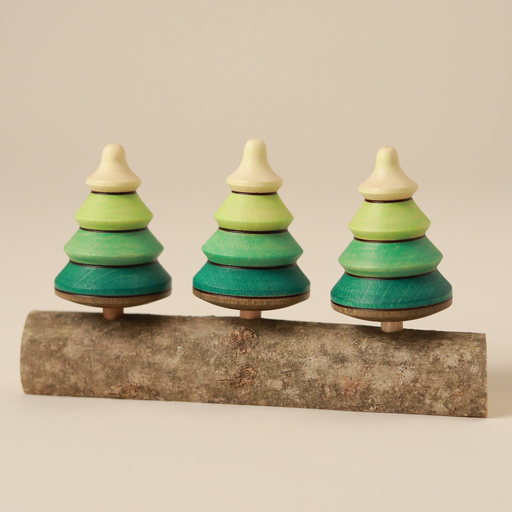 Wooden Spinning Tree Top Set | Grove