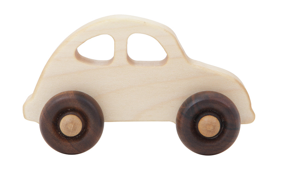 30’s Natural Colored Wood Toy Car