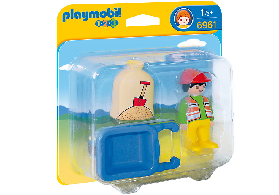 Playmobil 6961 Worker with Wheelbarrow