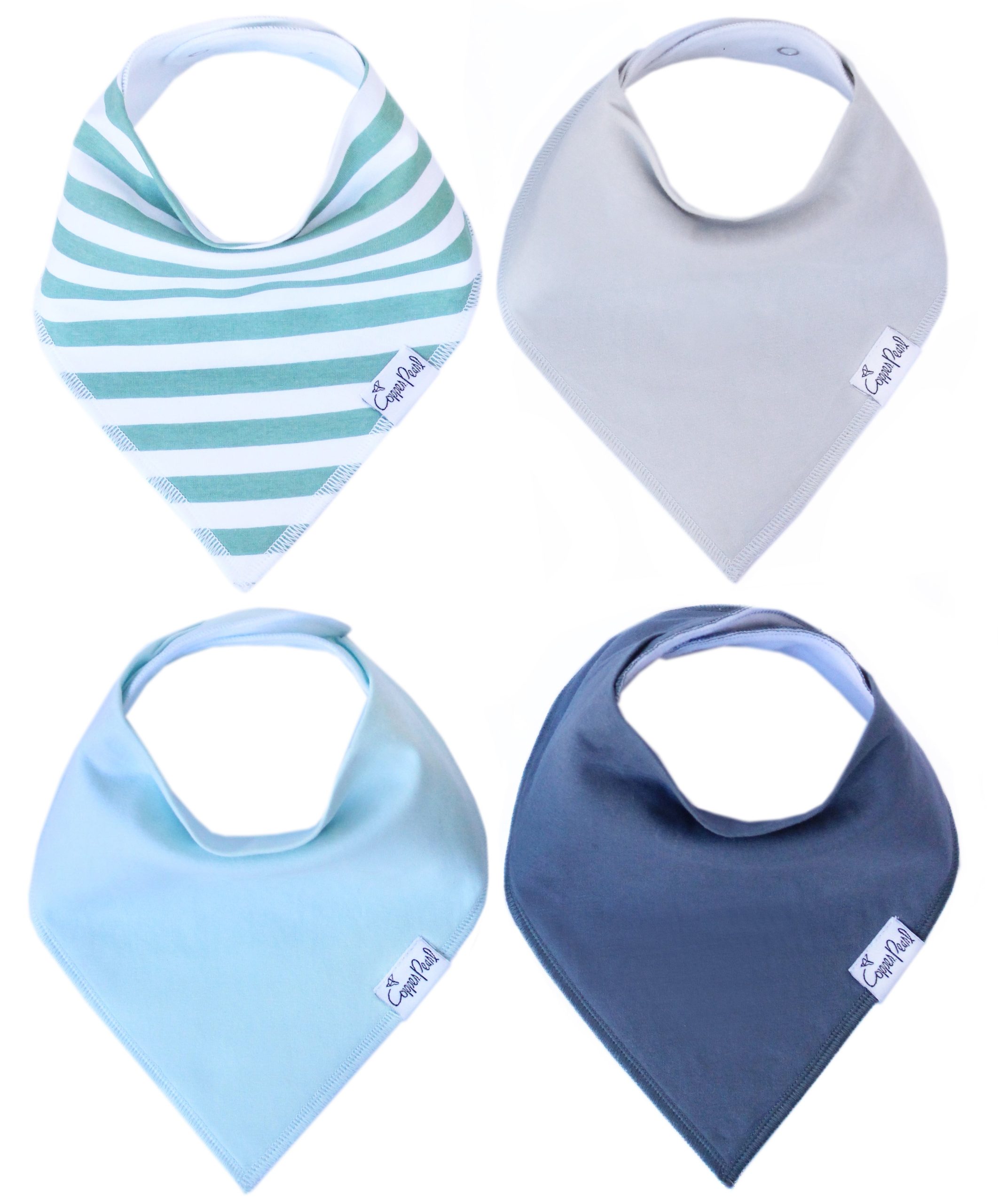 Bandana Bib 4pk- Oxford