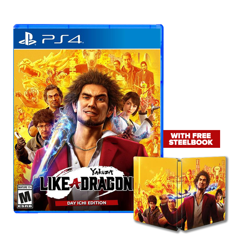 Yakuza Like A Dragon Like a Dragon Day Ichi Edition with Steelbook - Playstation 4 [R2]