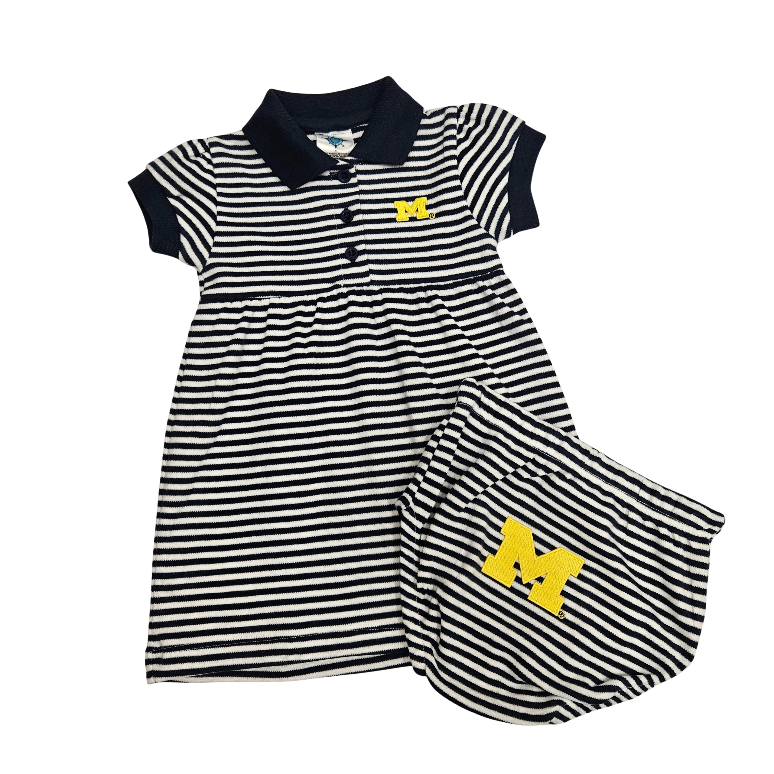 U of M Stripe Dress with Bloomers