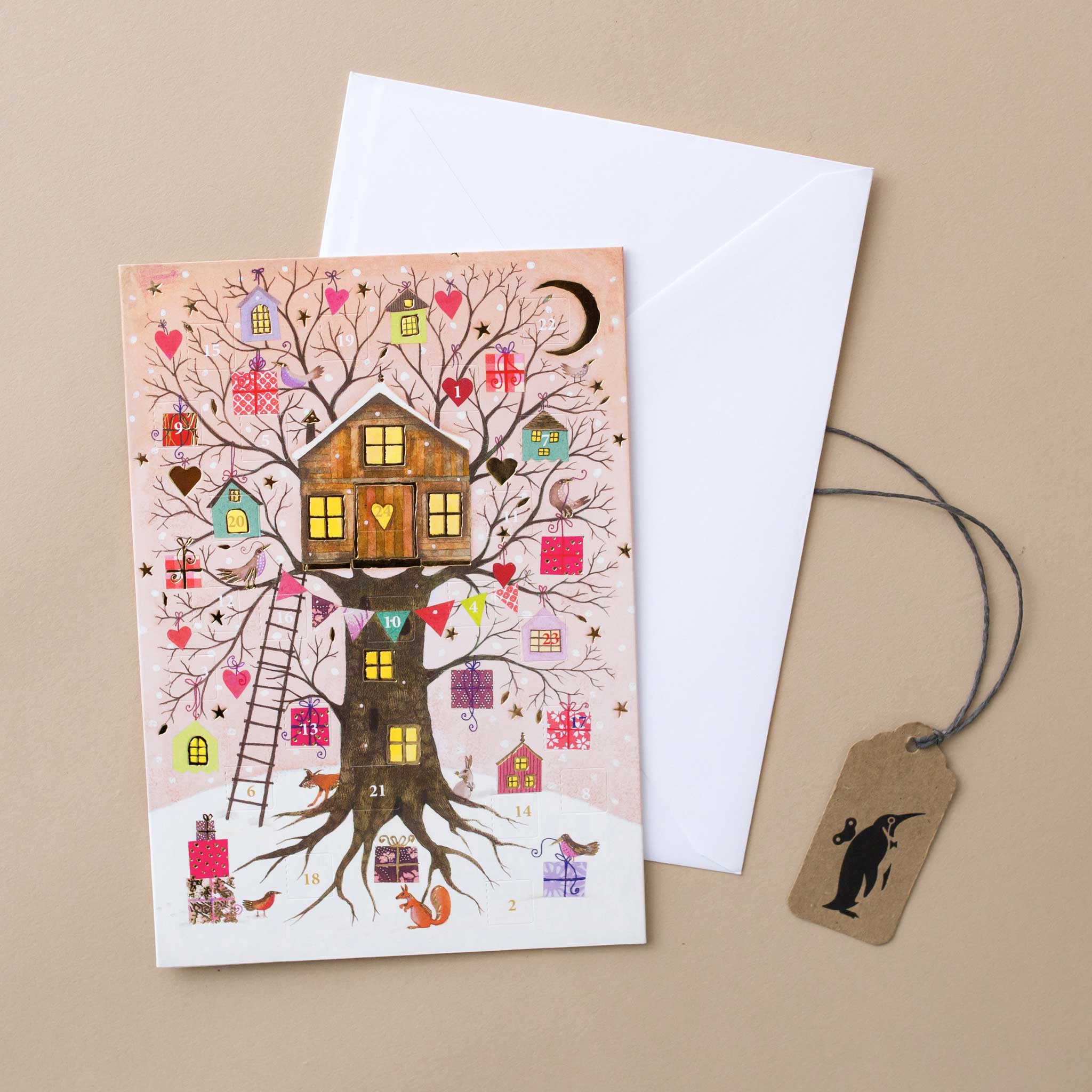 Advent Calendar Greeting Card | Christmas Tree House