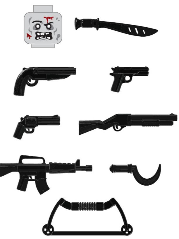 Zombie Killer Black Weapon Pack