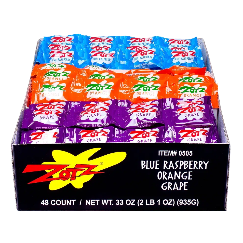 Zotz Strings - Blue Raspberry, Orange, Grape