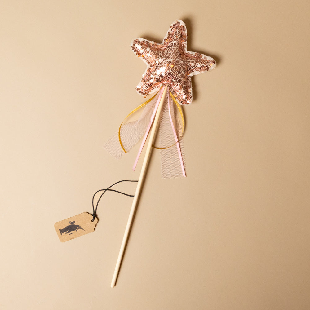 Amelie Star Wand | Rose Gold Sequin