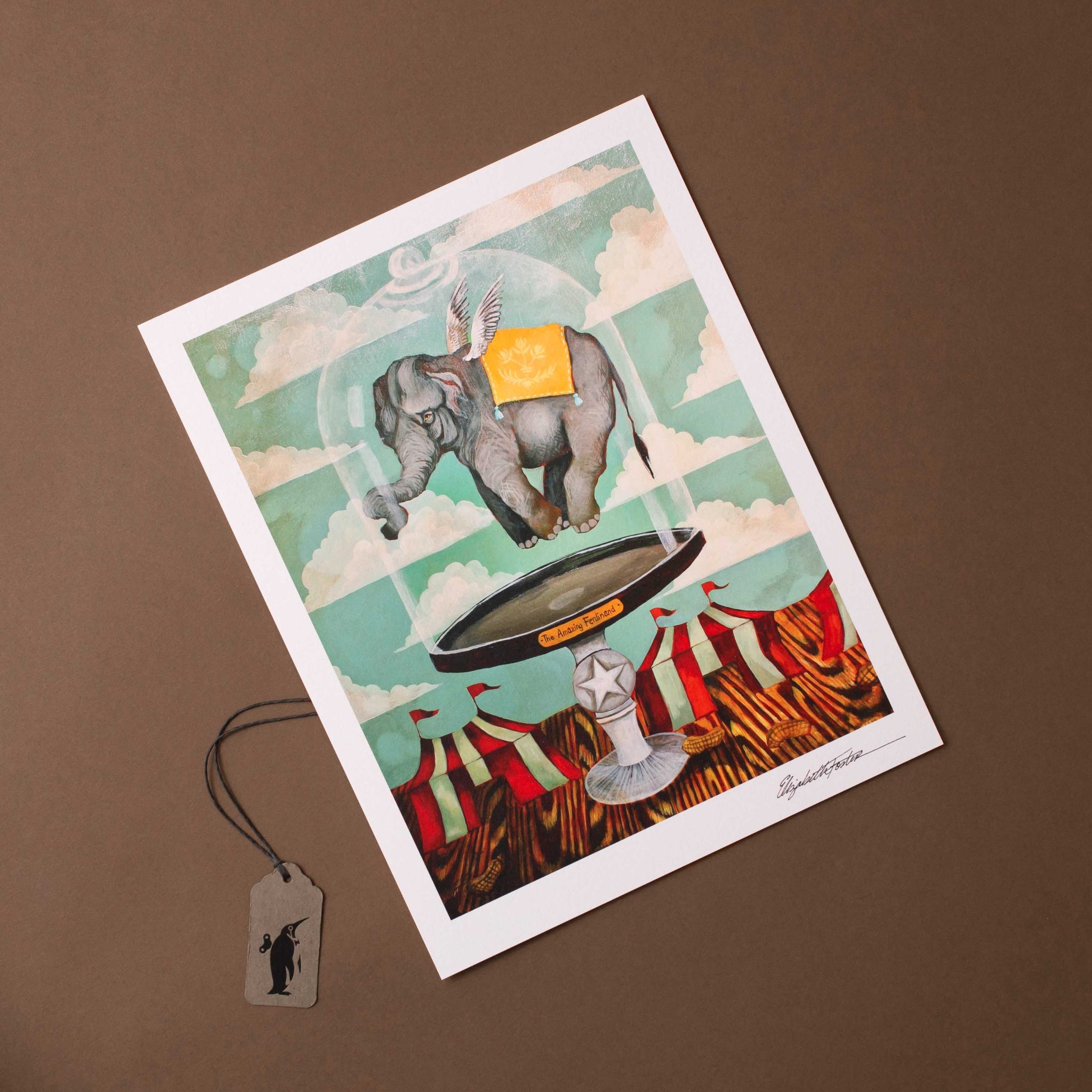 Art Print | The Amazing Ferdinand Elephant