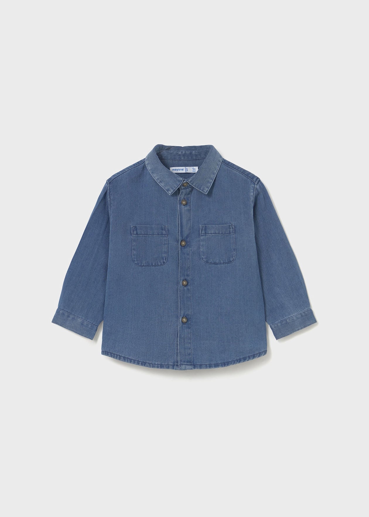 Mayoral Baby Boy Long Sleeve Denim Shirt