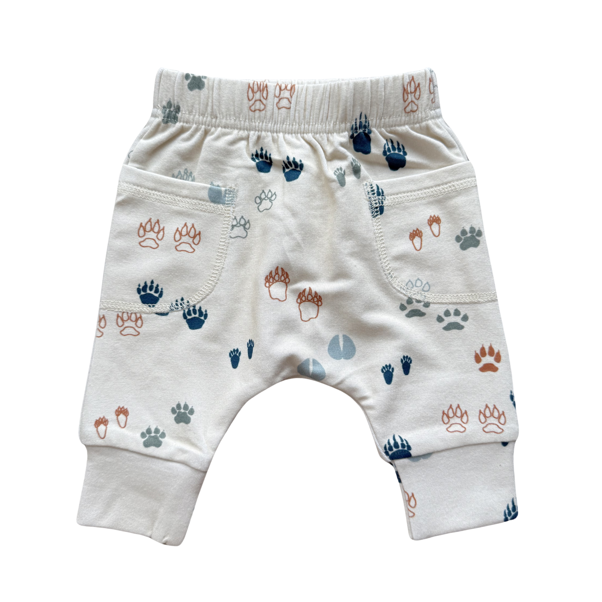 Baby Pocket Pants - Footprints