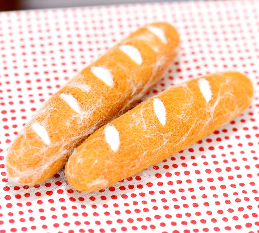 Pre-Order Felt Baguette, Set of 2 (Ships in August)