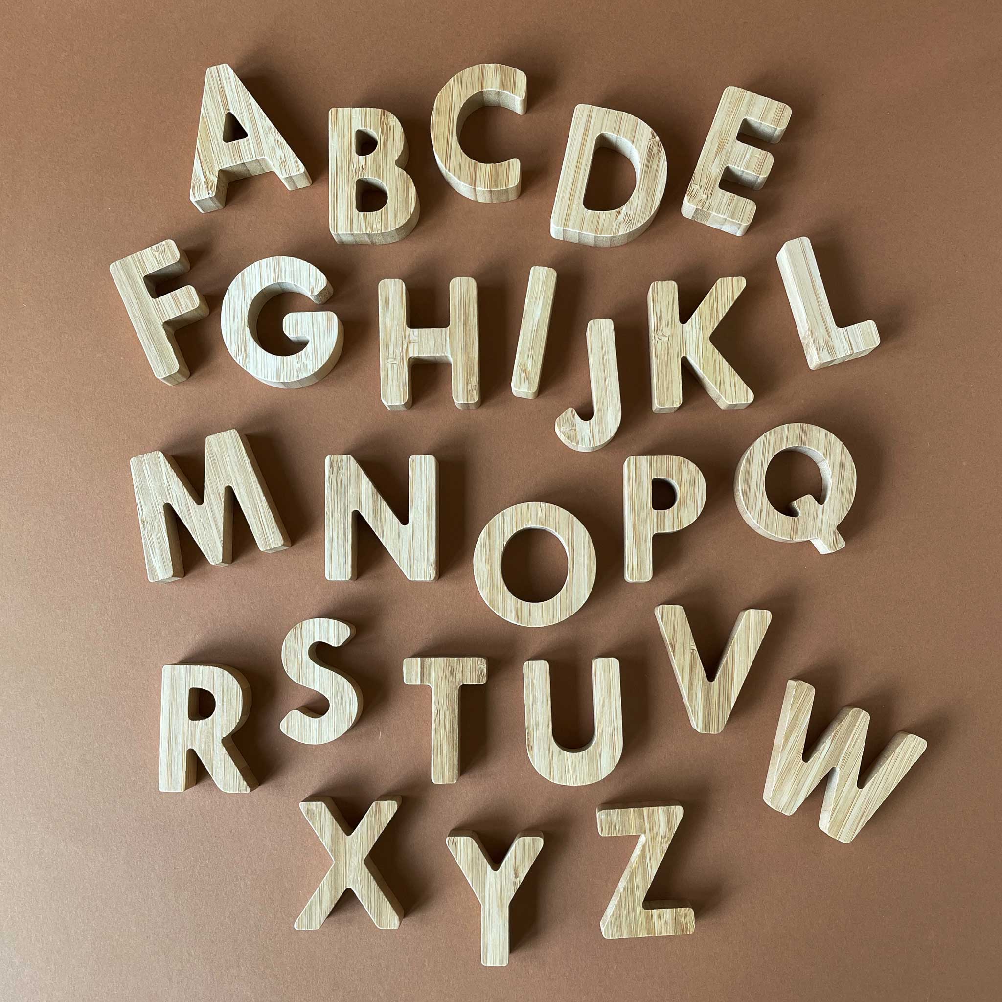 Bamboo Alphabet Set