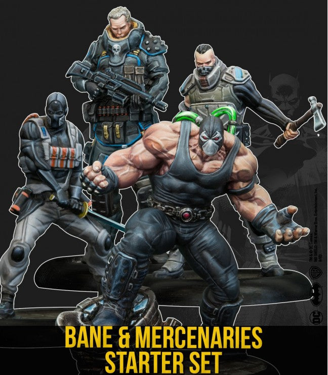 Batman Miniature Game, Bane & Mercenaries Starter Set 2nd Edition By Knight Models
