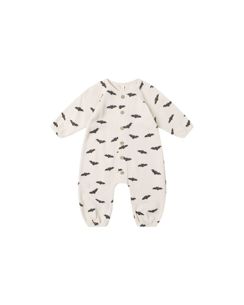 Quincy Mae Waffle Long Sleeve Jumpsuit