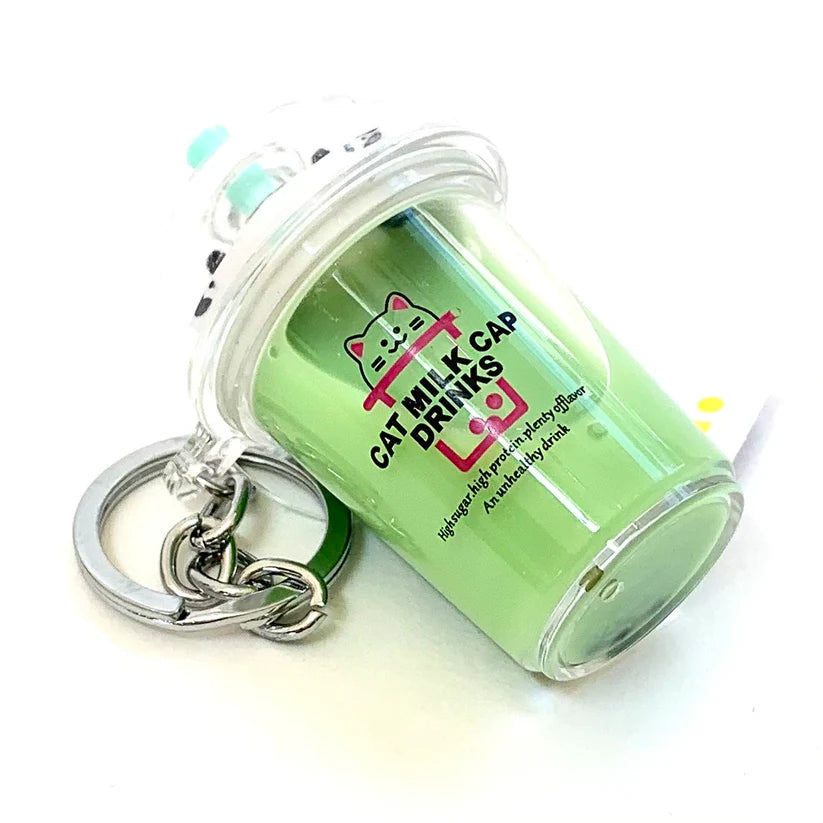 Cat Boba Tea Charm