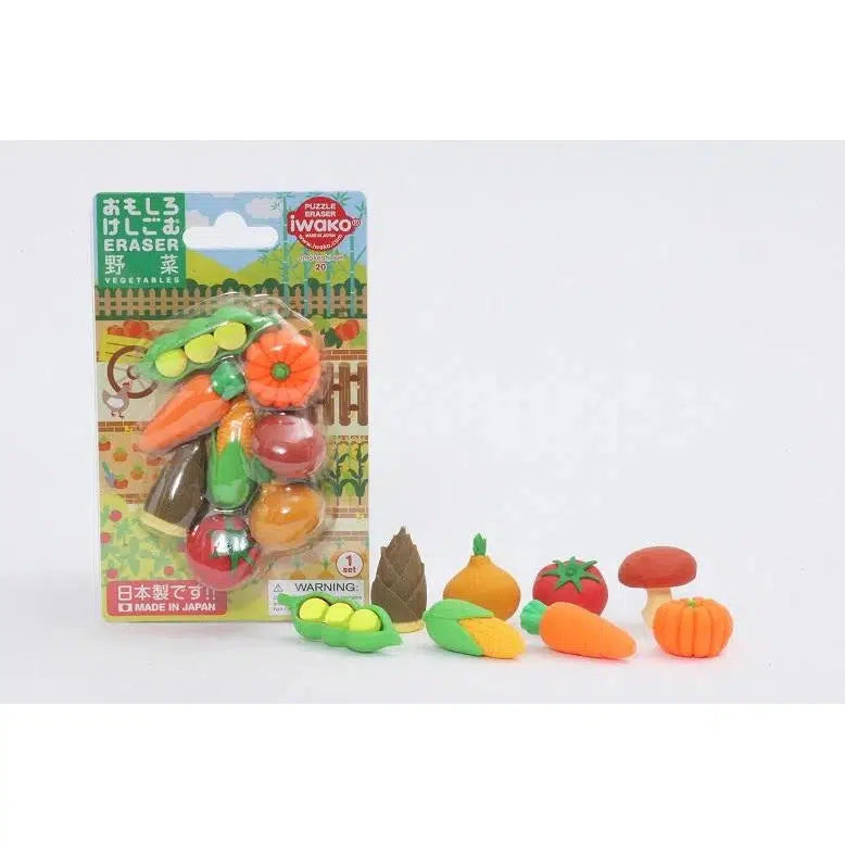 Iwako Vegetable Eraser Card