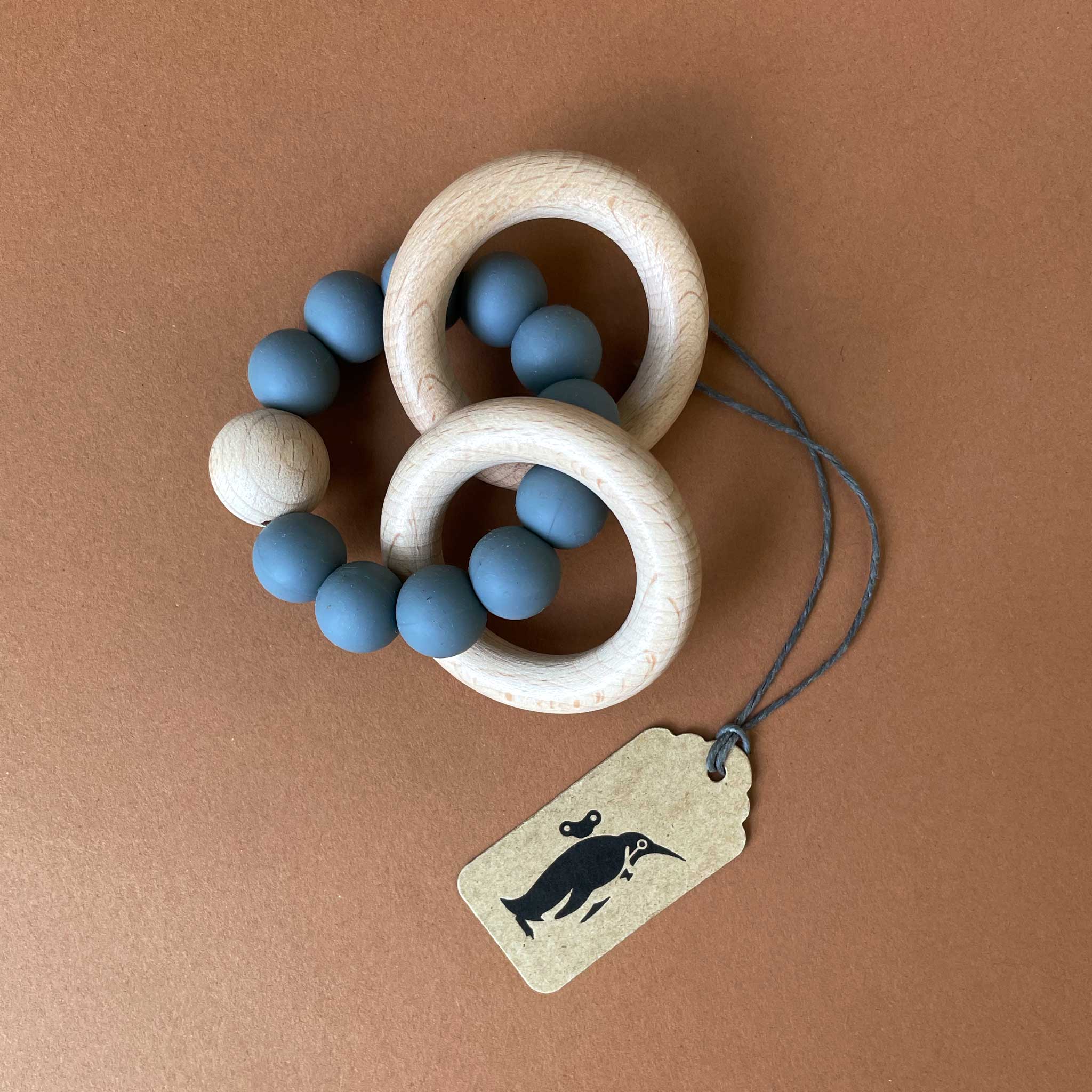 Beechwood Teether Ring Set | Storm Grey