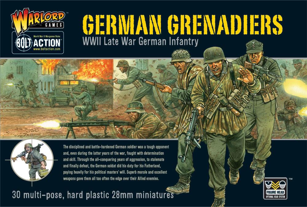 Bolt Action WWII German Grenadiers – Late War German Infantry 28 mm Scale Model Figures
