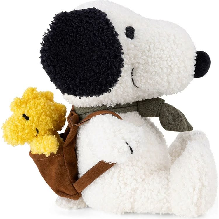 Peanuts Snoopy Plush with Woodstock in Backpack - 8"