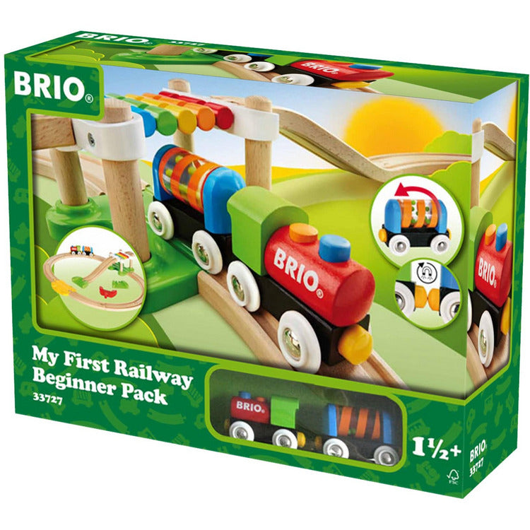 My First Railway Beginner Pack Wooden Toy Train Set