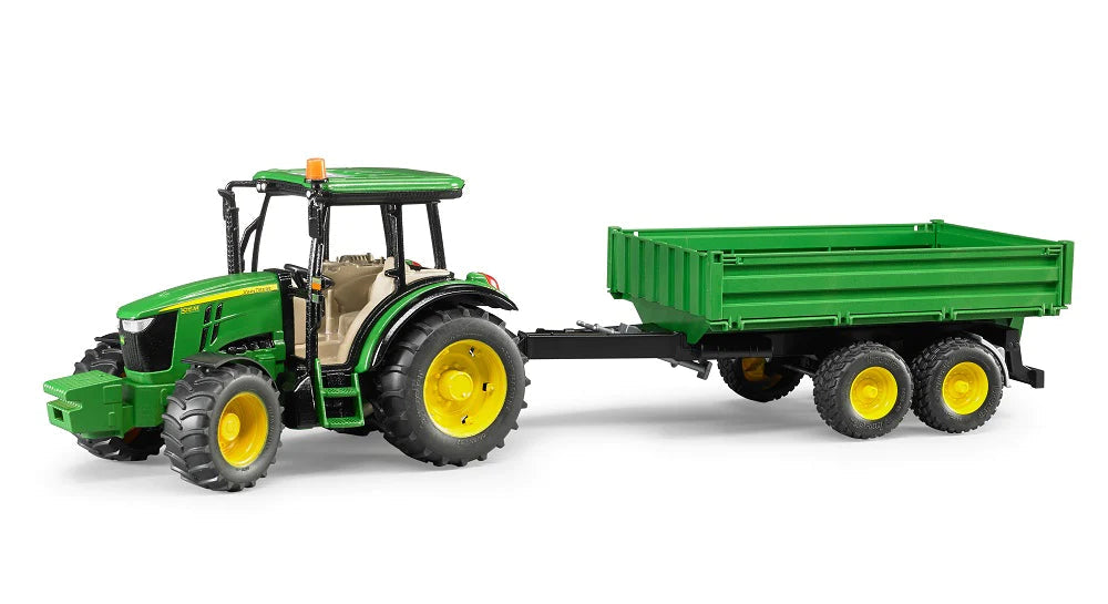 John Deere 5115M with Trailer