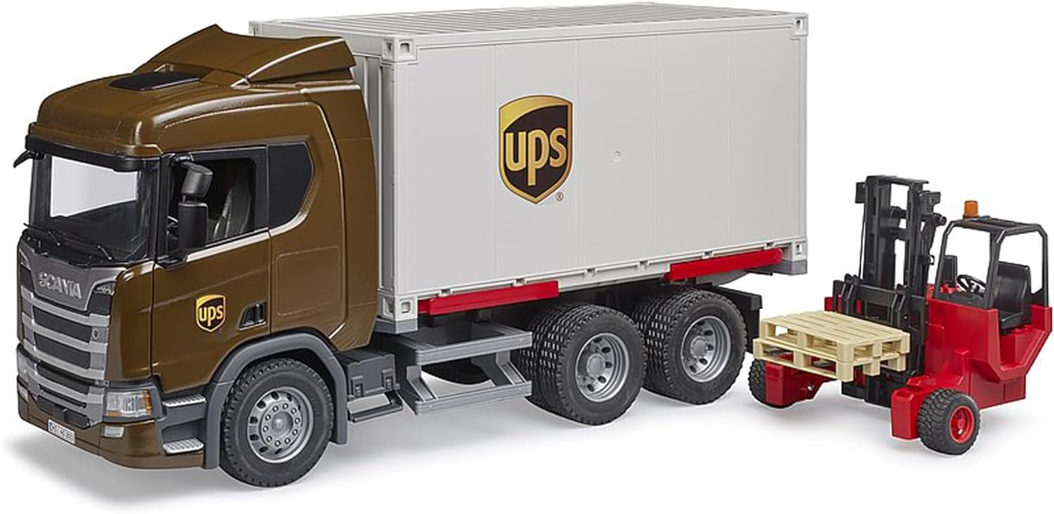 SCANIA Super 560R UPS Logistics Truck with Forklift