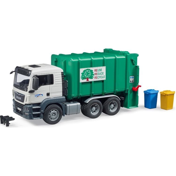 MAN TGS Rear Loading Garbage Truck (Green)