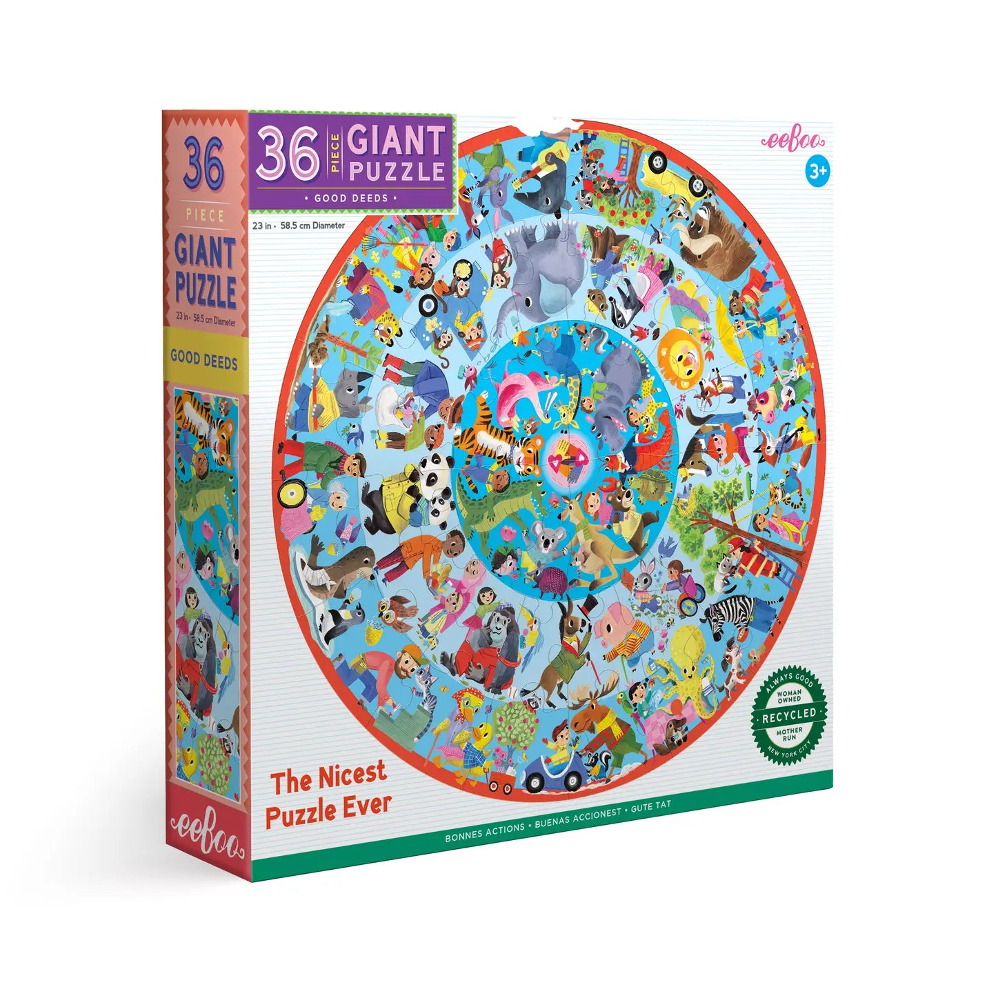 Good Deeds 36 Piece Giant Round Puzzle
