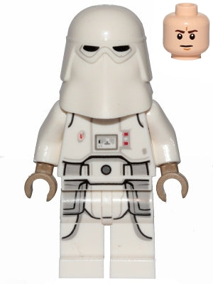 SW1102 Snowtrooper, Printed Legs, Dark Tan Hands, Frown