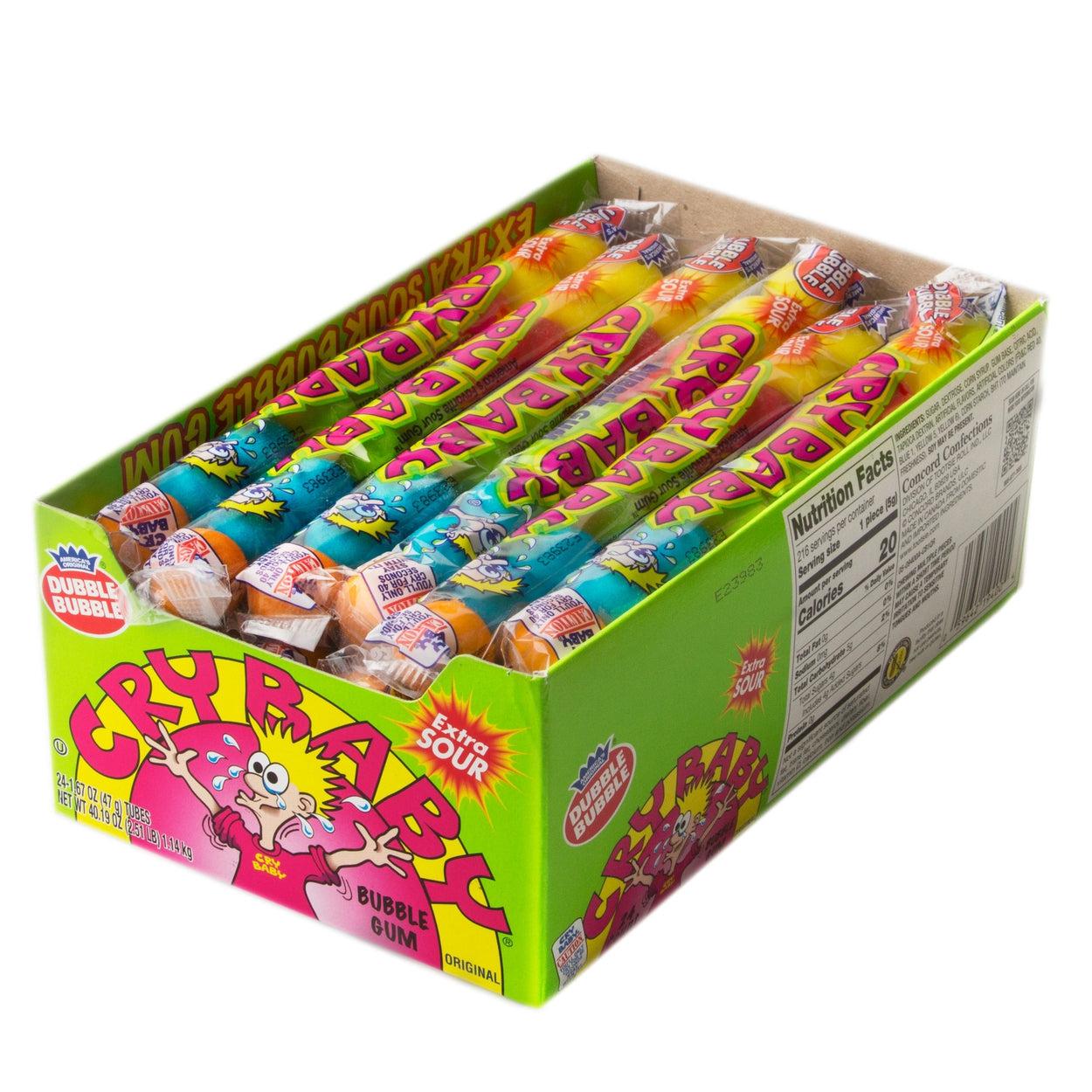 Cry Baby Bubble Gum 9-Ball Tube