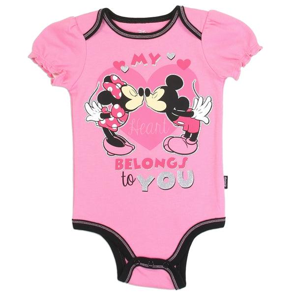MINNIE MOUSE Girls 6-18M Newborn/Infant Creeper