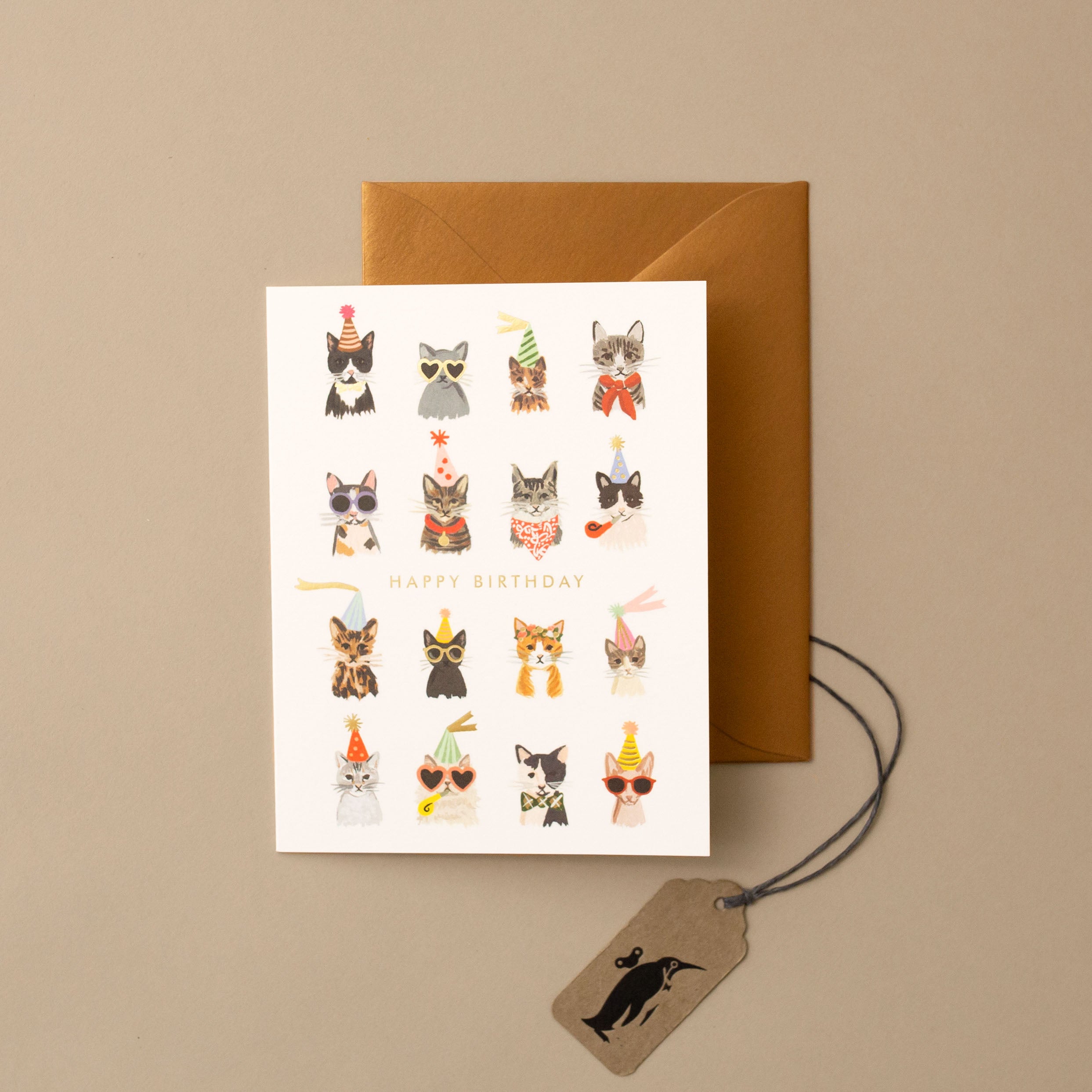 Cool Cats Birthday Greeting Card