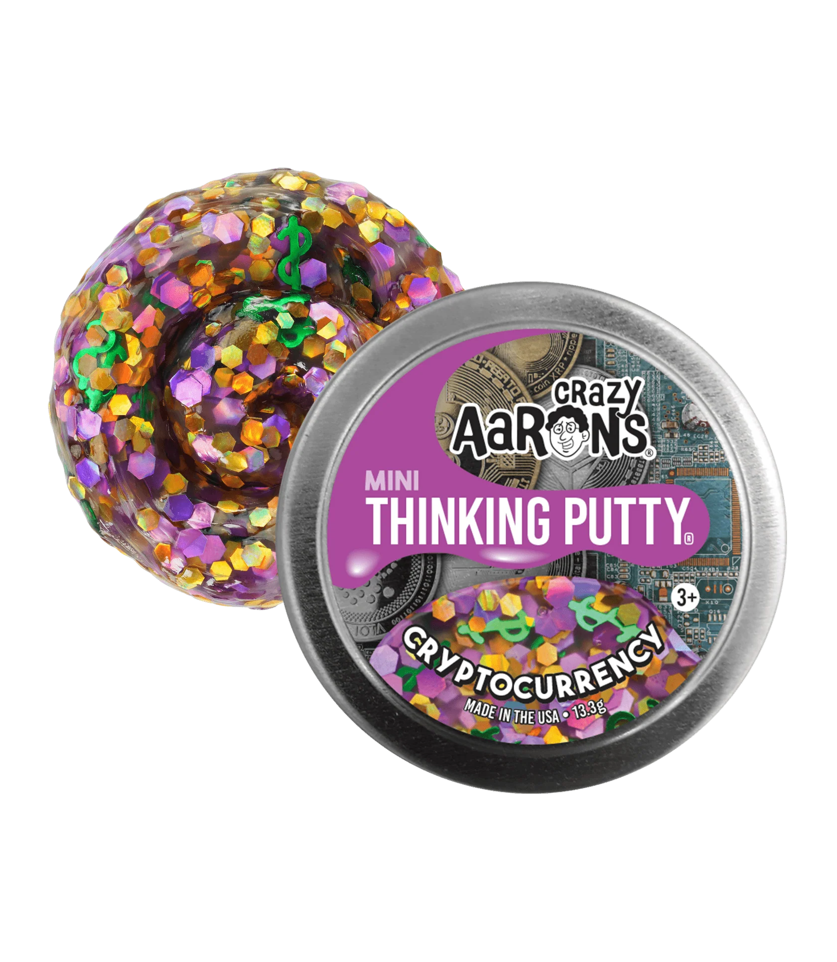 Crazy Aaron's 2" Mini Tin - Cryptocurrency