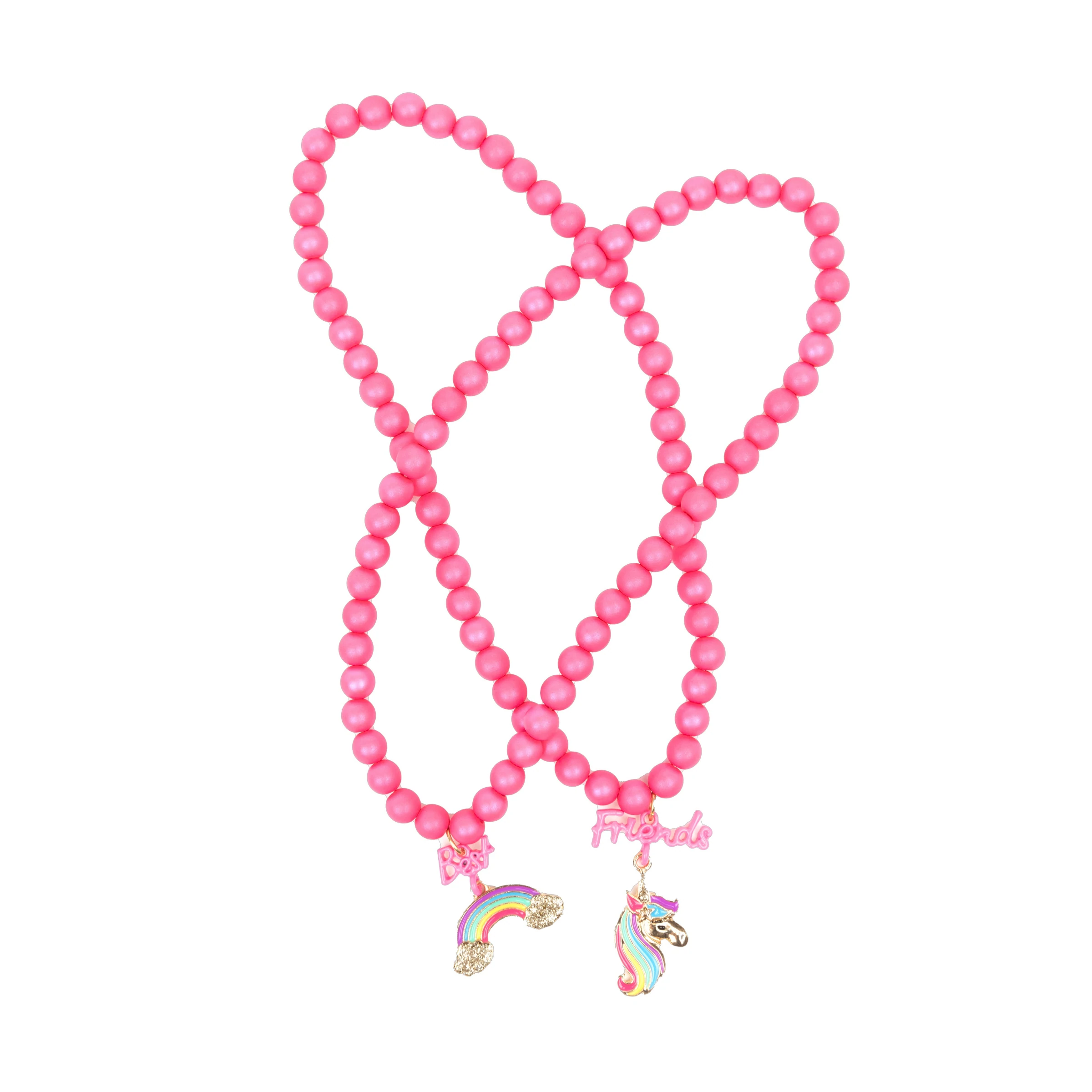 Best Friends Rainbow Unicorn Necklace Set
