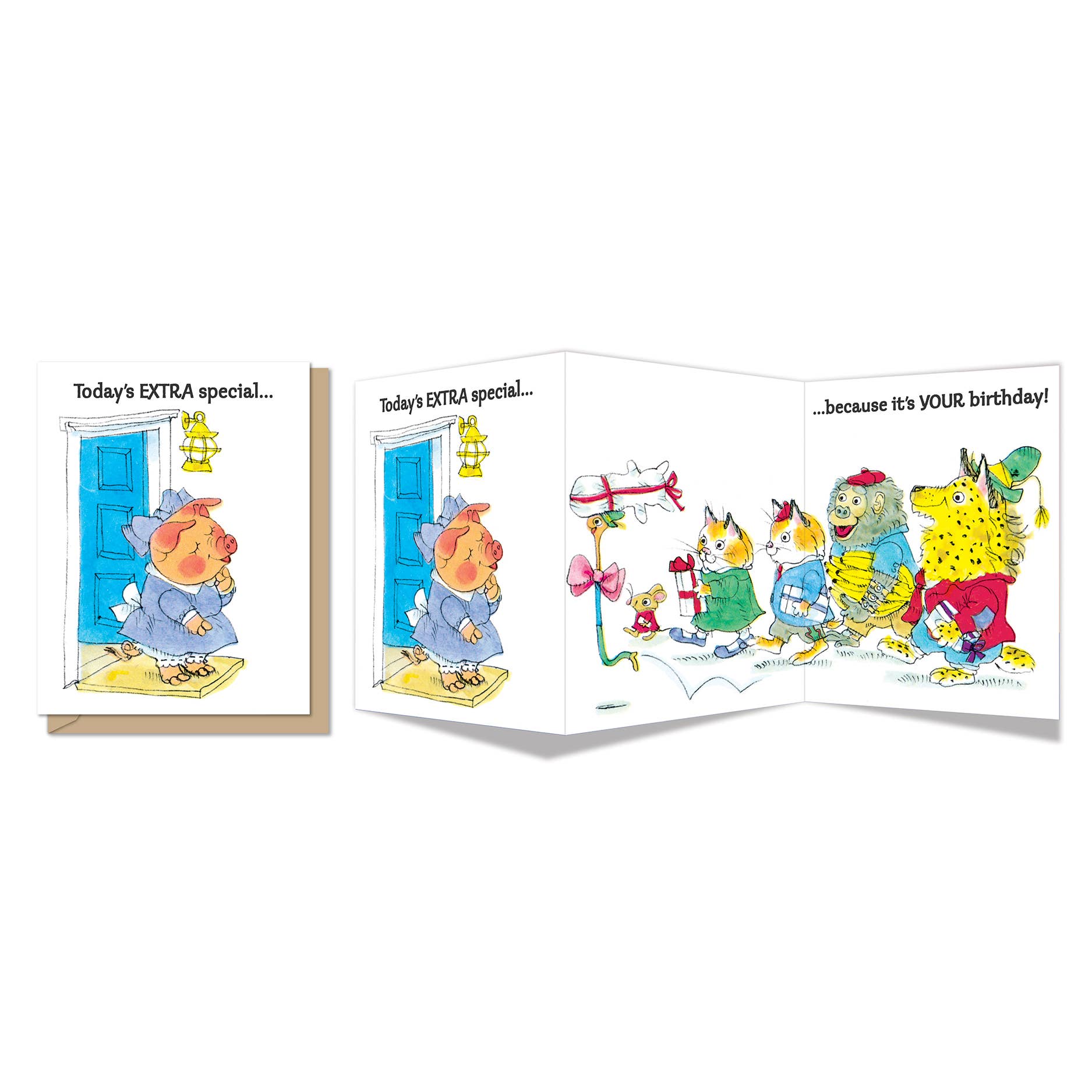Tri-Fold Birthday Greeting Card | Very Special Day