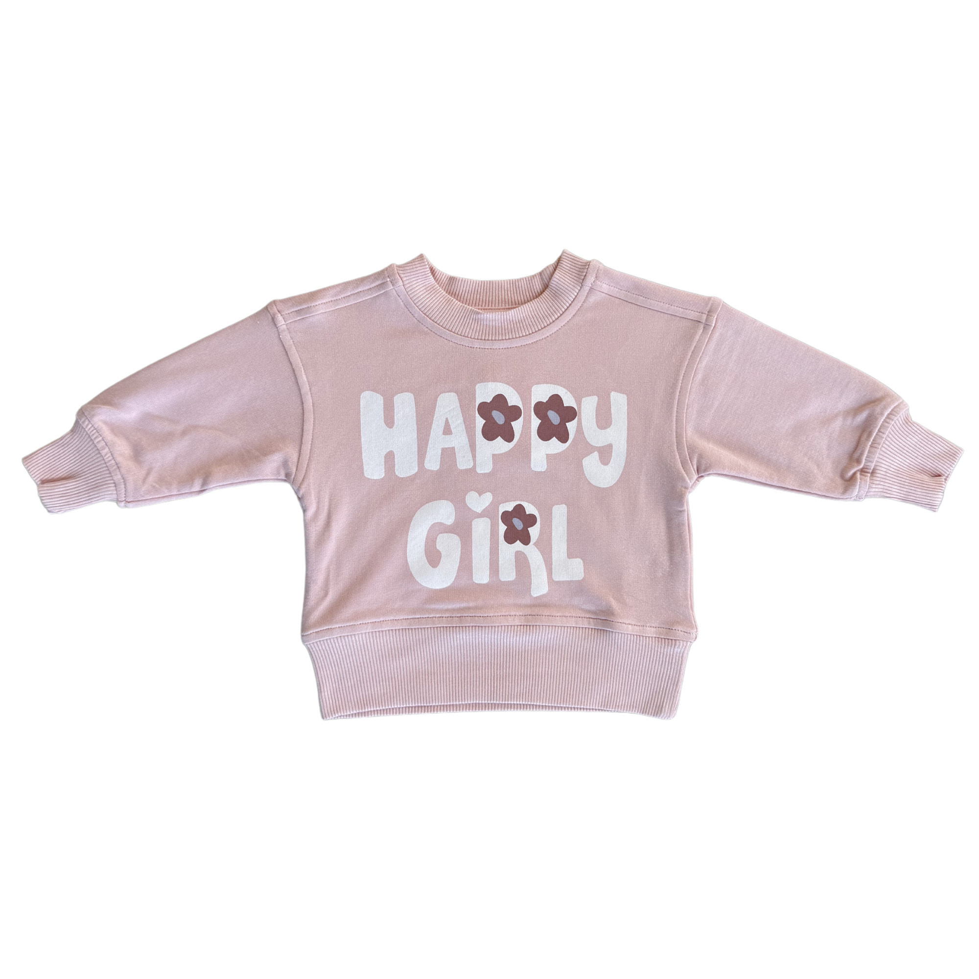 Boxy Sweatshirt - Happy Girl