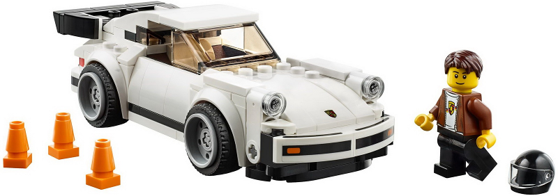 1974 Porsche 911 Turbo 3.0 - LEGO 75895 - Certified (used) in plain white box - Retired