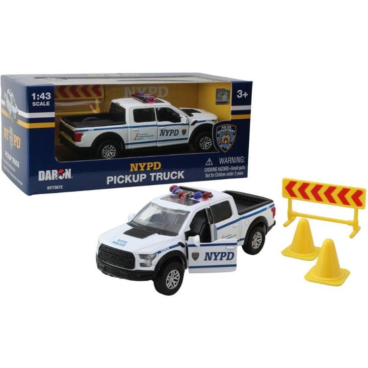 NYPD Die-Cast Metal Pick-Up Truck