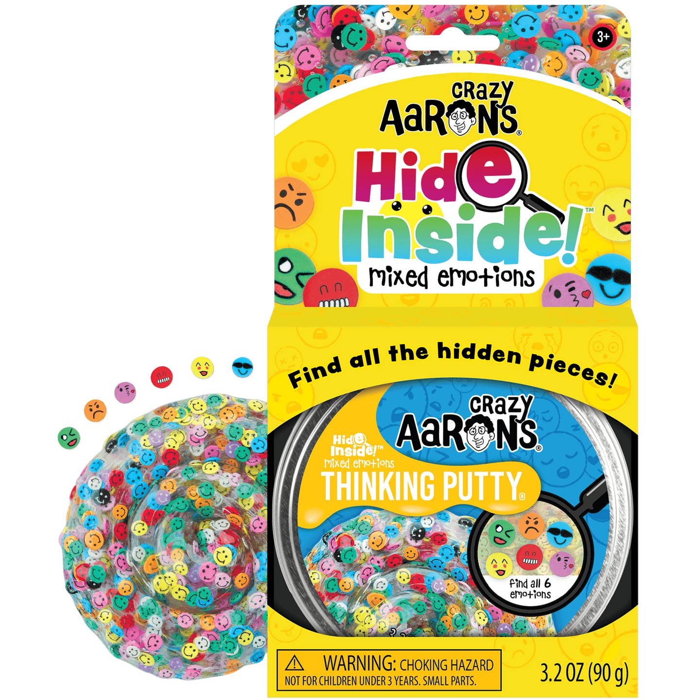 Crazy Aaron's Thinking Putty 4" Tin- Mixed Emotions