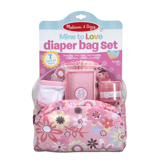 Melissa & Doug 51095 Mine to Love Diaper Bag Set