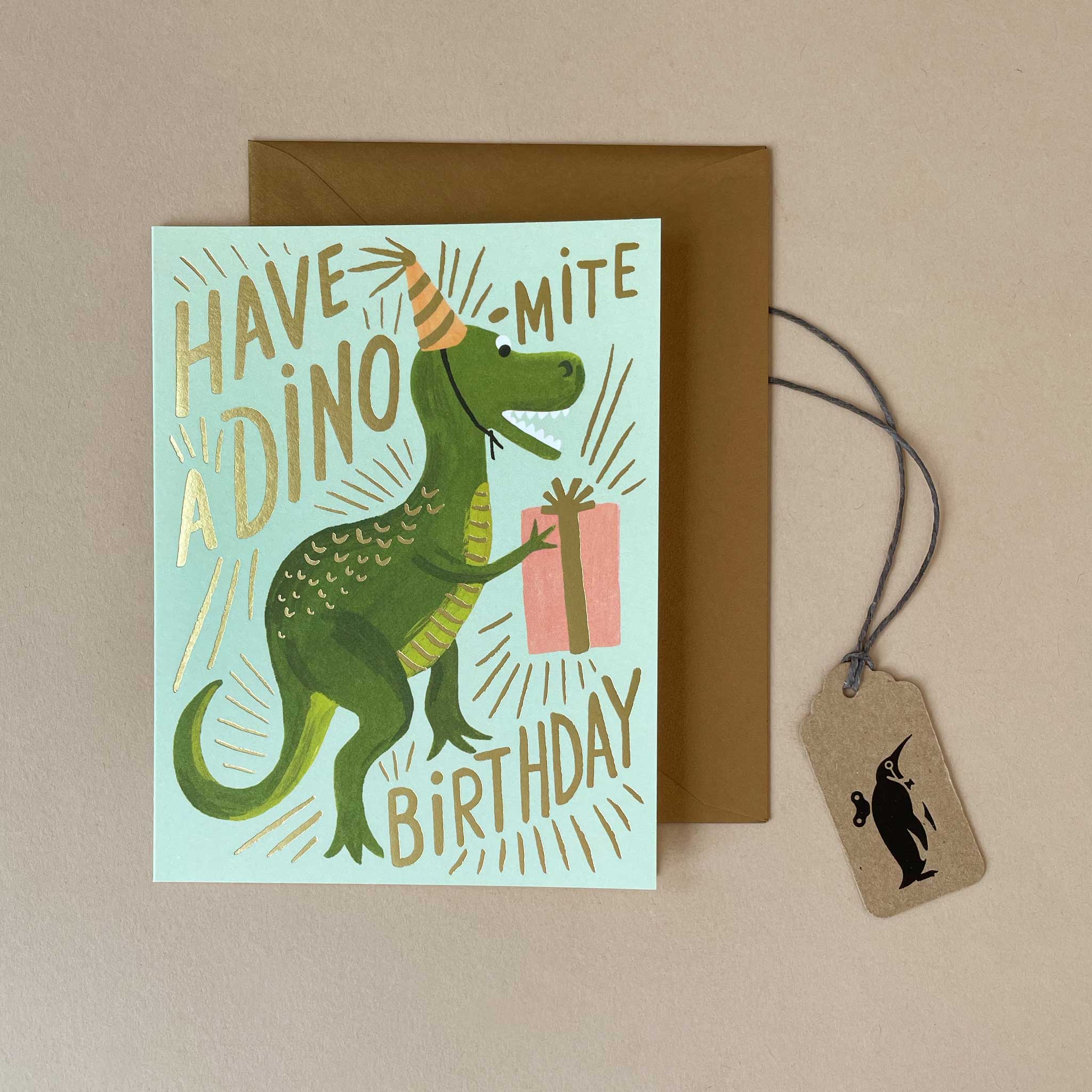 Dino-mite Birthday Greeting Card