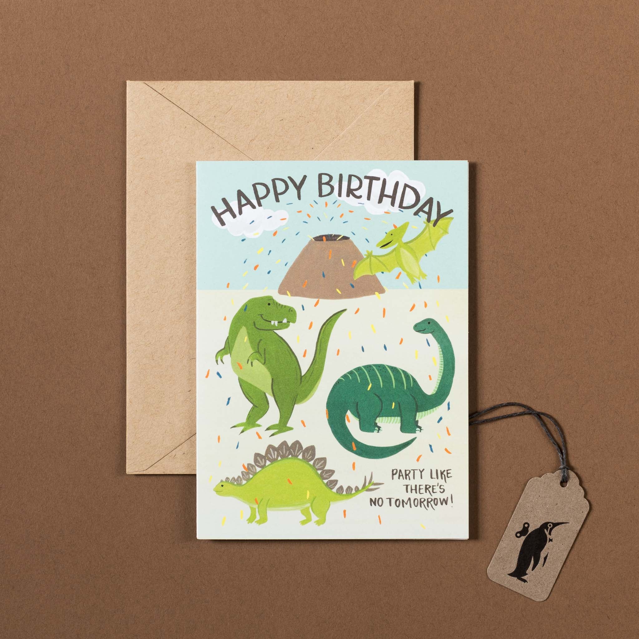 Dinosaur Party Birthday Card