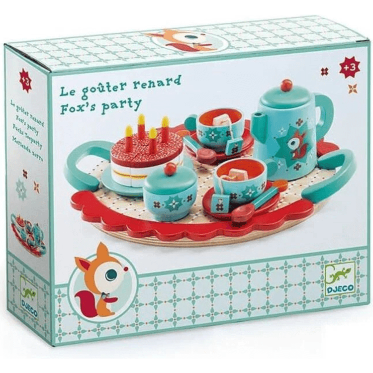 Fox's Party Wooden Tea Set
