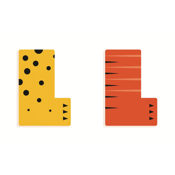 Wood Letters Graphic Animal - L
